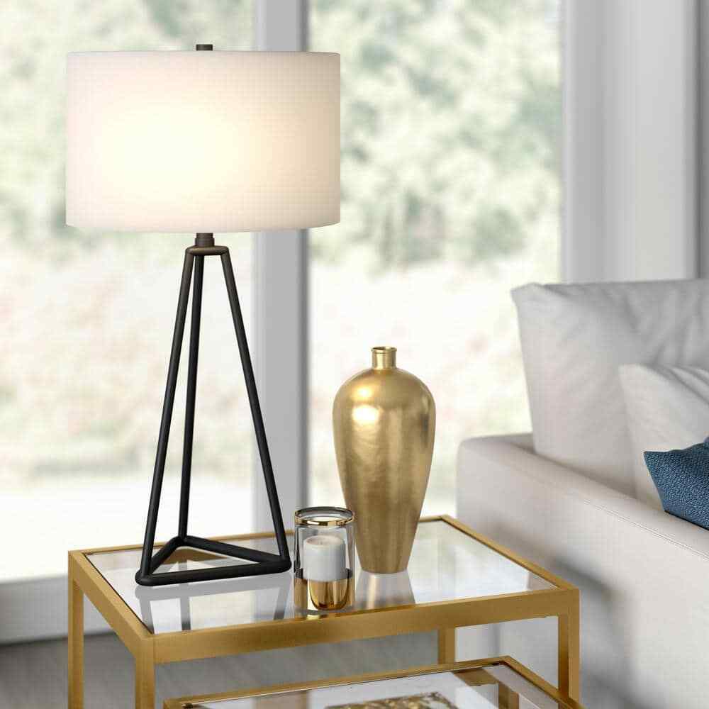 Meyer&Cross Gio 26.13 in. Blackened Bronze Table Lamp