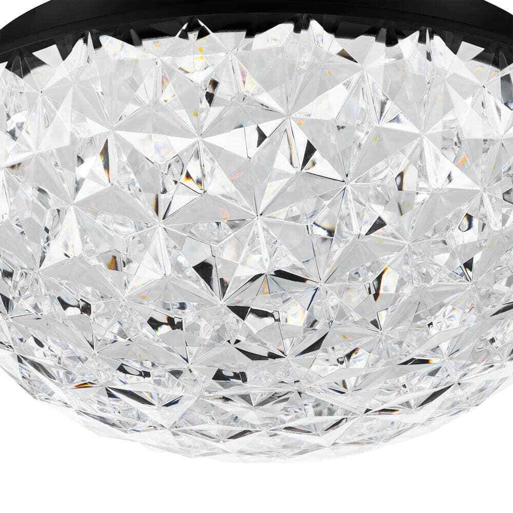Home Decorators Ellis Place Matte Black LED Round Flush Mount Ceiling Light