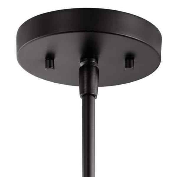 Home Decorators Collection Shelston 13 in. Black Farmhouse Pendant Light Fixture