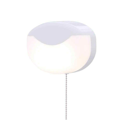 Lithonia Lighting White Integrated LED Flush Mount Closet Light with Pull Chain