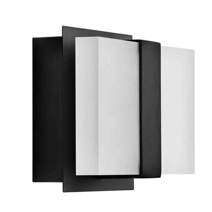 Home Decorators Alberson 2-Light Matte Black Integrated LED Indoor Wall Sconce