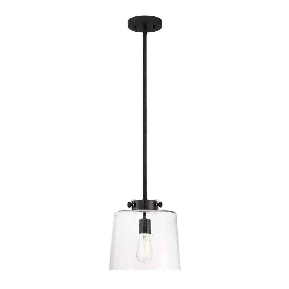 Hampton Bay Mullins Coal Pendant Hanging Modern Industrial Kitchen Light