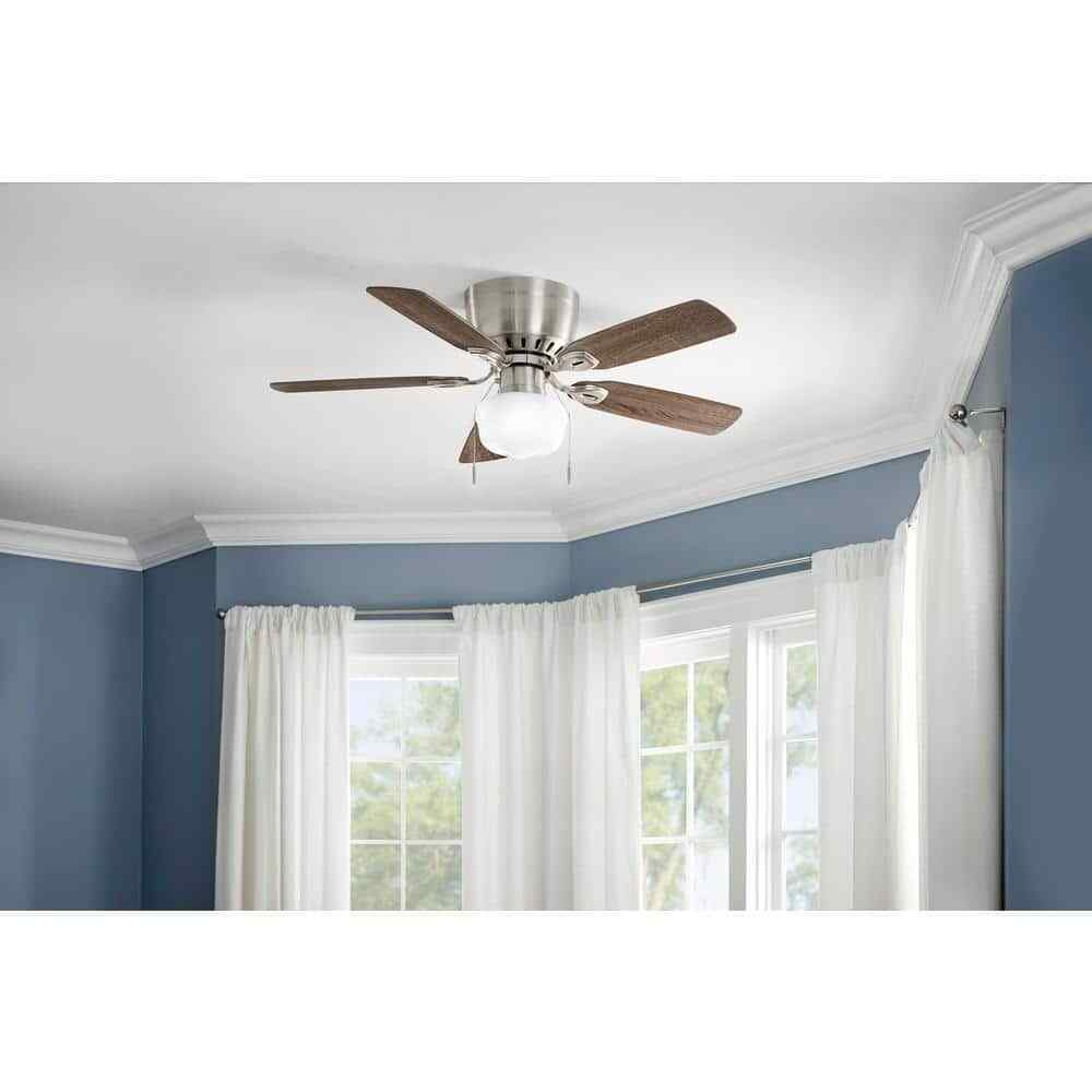 Kennesaw 42 in. Indoor Brushed Nickel Ceiling Fan with Light