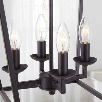 Home Decorators Weyburn 4-Light Bronze Farmhouse Chandelier Light Fixture