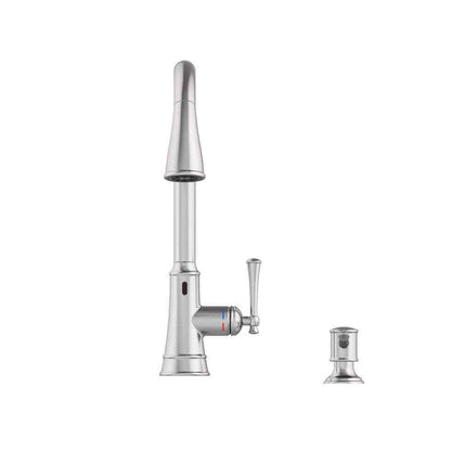 Glacier Bay Hemming Touchless Pull Down Kitchen Faucet Soap Dispenser Stainless