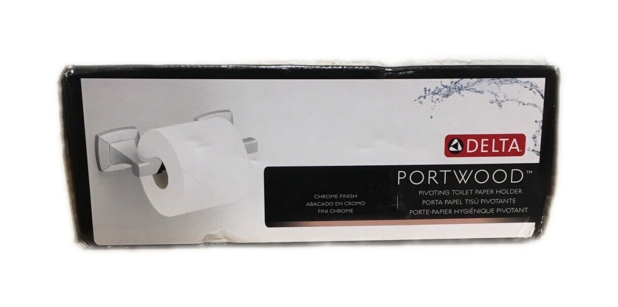 Delta Portwood Pivot Arm Toilet Paper Holder in Chrome PWD50-PC