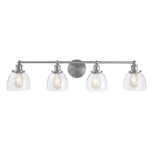 Home Decorators Evelyn 4-light Brushed Nickel Modern Industrial Indoor Vanity
