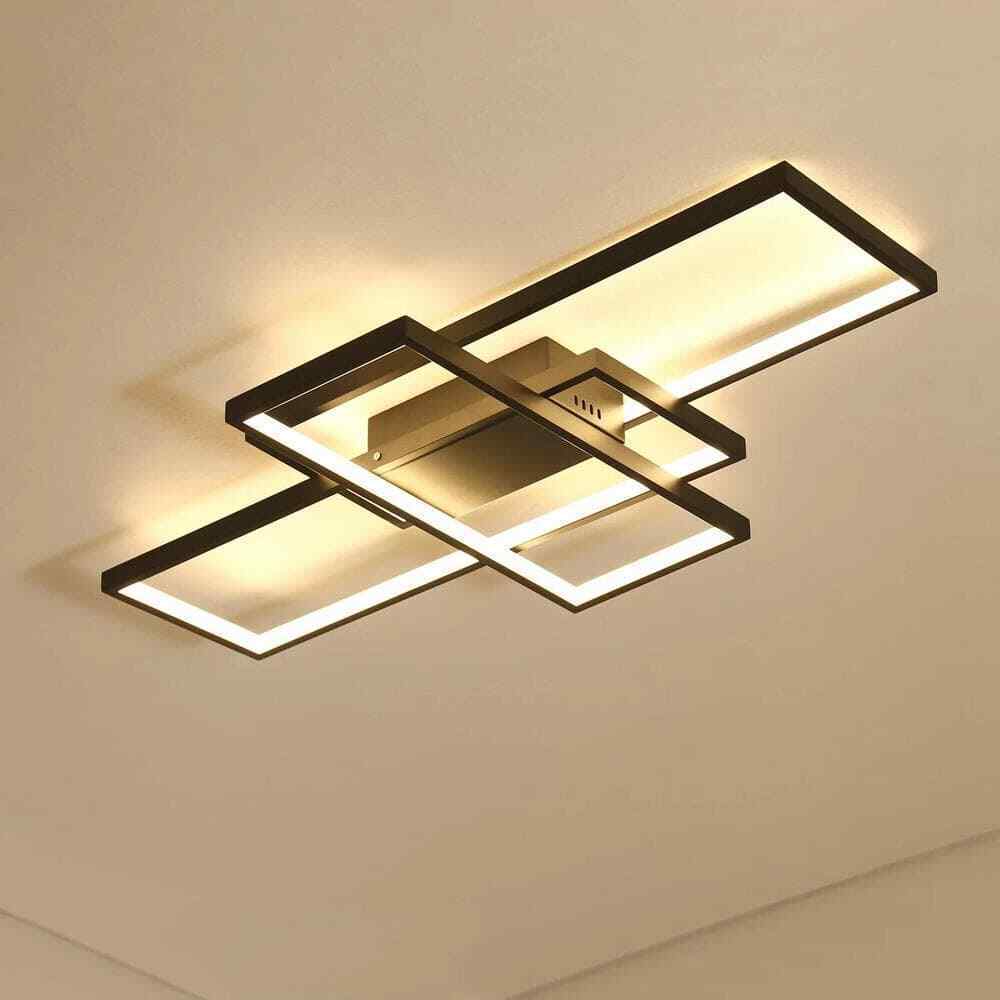 Rodesdecor Sophia 41" 3-Lights Color Selectable Integrated LED Flush mount Light