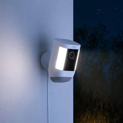 Ring Spotlight Cam Pro Plug-In - Smart Security Video Camera w/ LED Lights Black