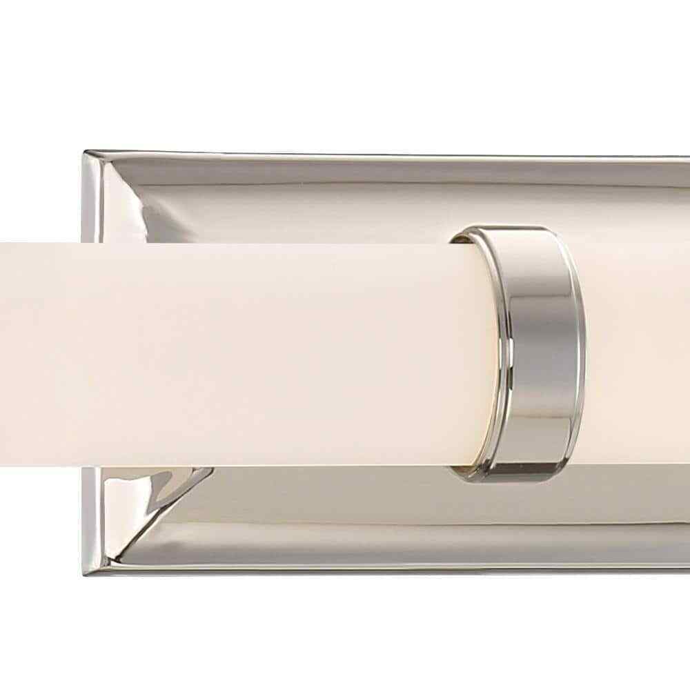 Home Decorators Rolande 100W Equivalent Polished Nickel LED Vanity Light