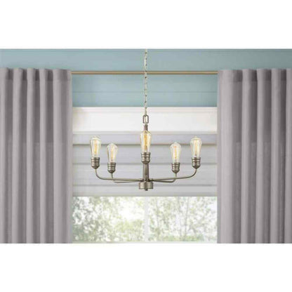 Home Decorators Palermo Grove 24 in. 5-Light Antique Nickel Coastal Chandelier