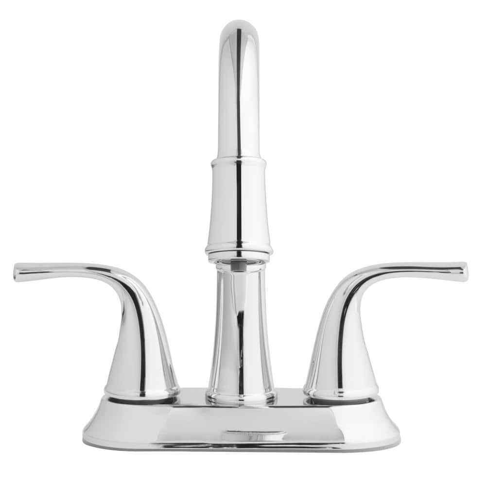 Glacier Bay Focus 4 in. Centerset 2-Handle LED High-Arc Bathroom Faucet, Chrome