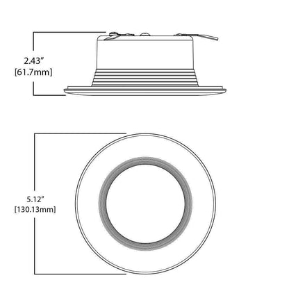 Halo RL 4 in. White Bluetooth Smart LED Recessed Ceiling Light Trim 6-Pack