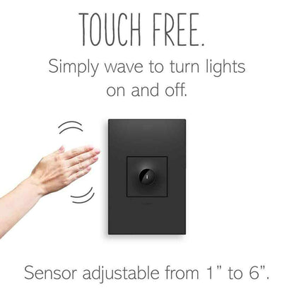 Legrand Adorne 15 Amp Single-Pole/3-Way Touchless Switch w/ Microban Graphite