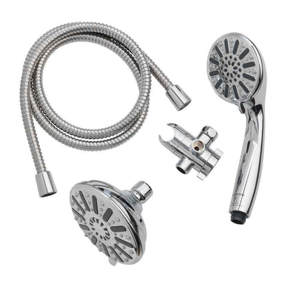Glacier Bay 6-Spray 5 in. Dual Wall Mount Handheld Shower Head 1.8 GPM in Chrome