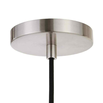 Meyer&Cross Magnolia 1-Light Brushed Nickel Single Pendant w/ Seeded Glass Shade