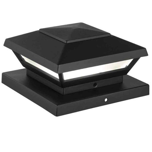 Hampton Bay Low Voltage Black Integrated LED 4x4 and 6x6 Deck Post Light 62944