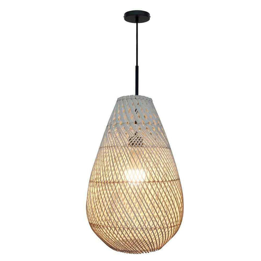 Bel Air Lighting Bernice 11.75 in. 1-Light Black Bohemian Hanging Pendant Light