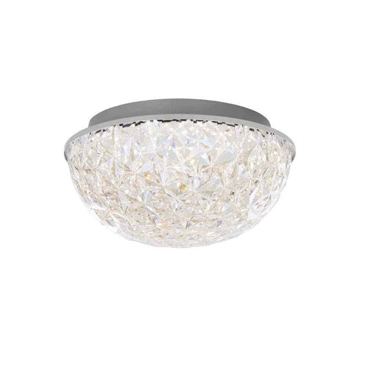 Home Decorators Ellis Place Chrome LED Round Flush Mount Modern Ceiling Light