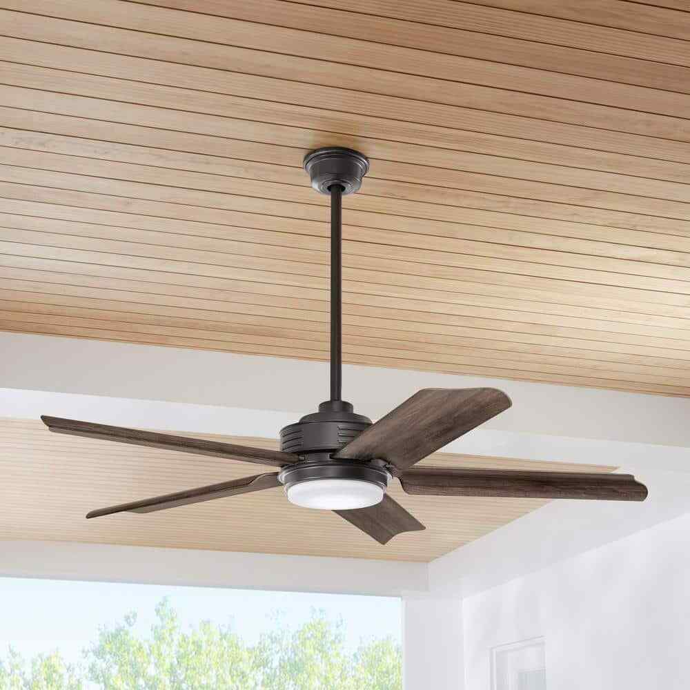Home Decorators Hansfield 56 in. LED Outdoor Natural Iron Ceiling Fan