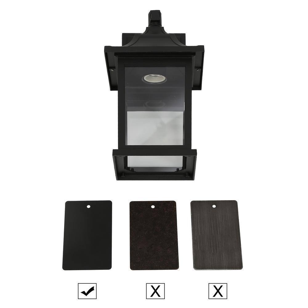 LNC Classic Black Outdoor Wall Lantern Sconce 1-Light Hardwired Wall 2-Pack