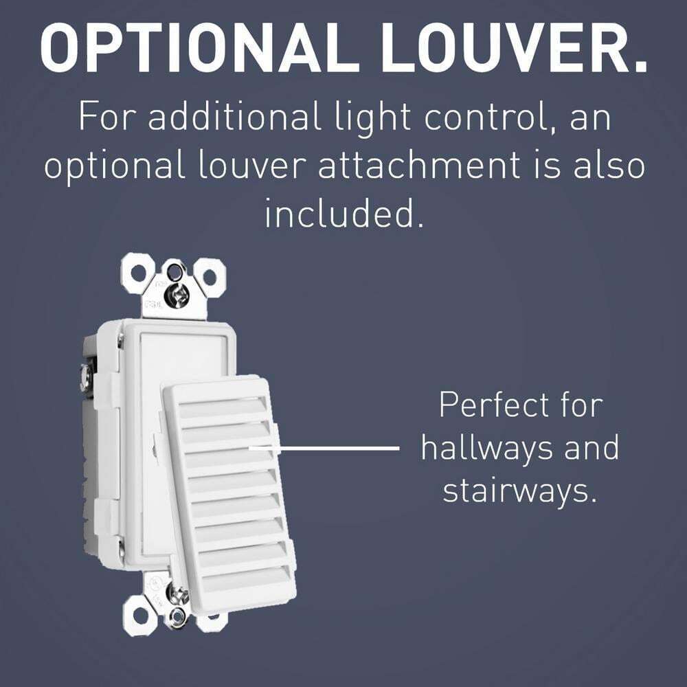 Legrand radiant 125-Volt Full Amber Night Light Decorator Duplex Outlet White