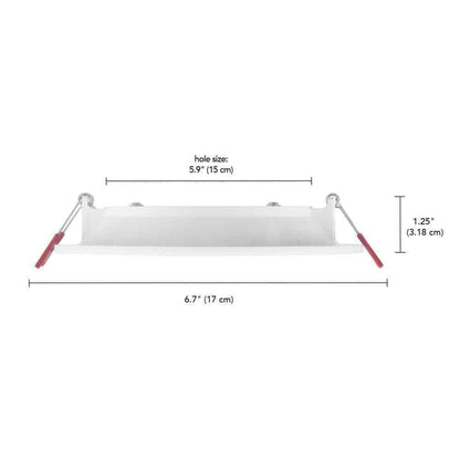 Commercial Electric 6 in. LED Infiniti Edge Ultra Slim 92097