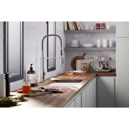 KOHLER Purist Single-Handle Standard Kitchen Faucet in Vibrant Brushed Bronze