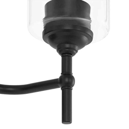 Home Decorators Collection Ayelen 22 in. W 3-Lights Black Vanity Light