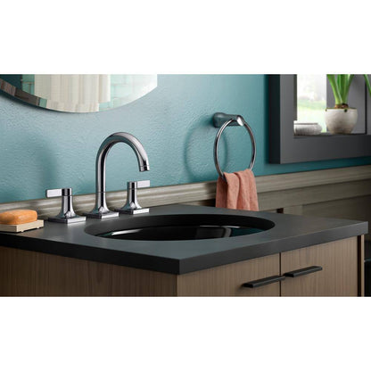 KOHLER Contemporary 8 in. Widespread 2-Handle Bathroom Faucet in Polished Chrome