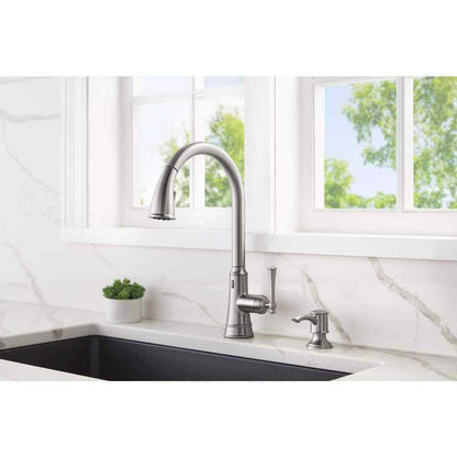 Glacier Bay Hemming Touchless Pull Down Kitchen Faucet Soap Dispenser Stainless