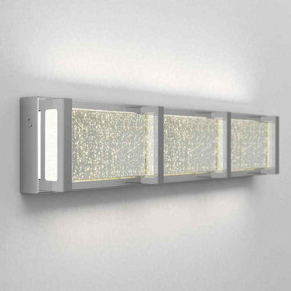 Artika Subway Chrome Modern LED Vanity Light Bar for Bathroom w/ Bubble Glass