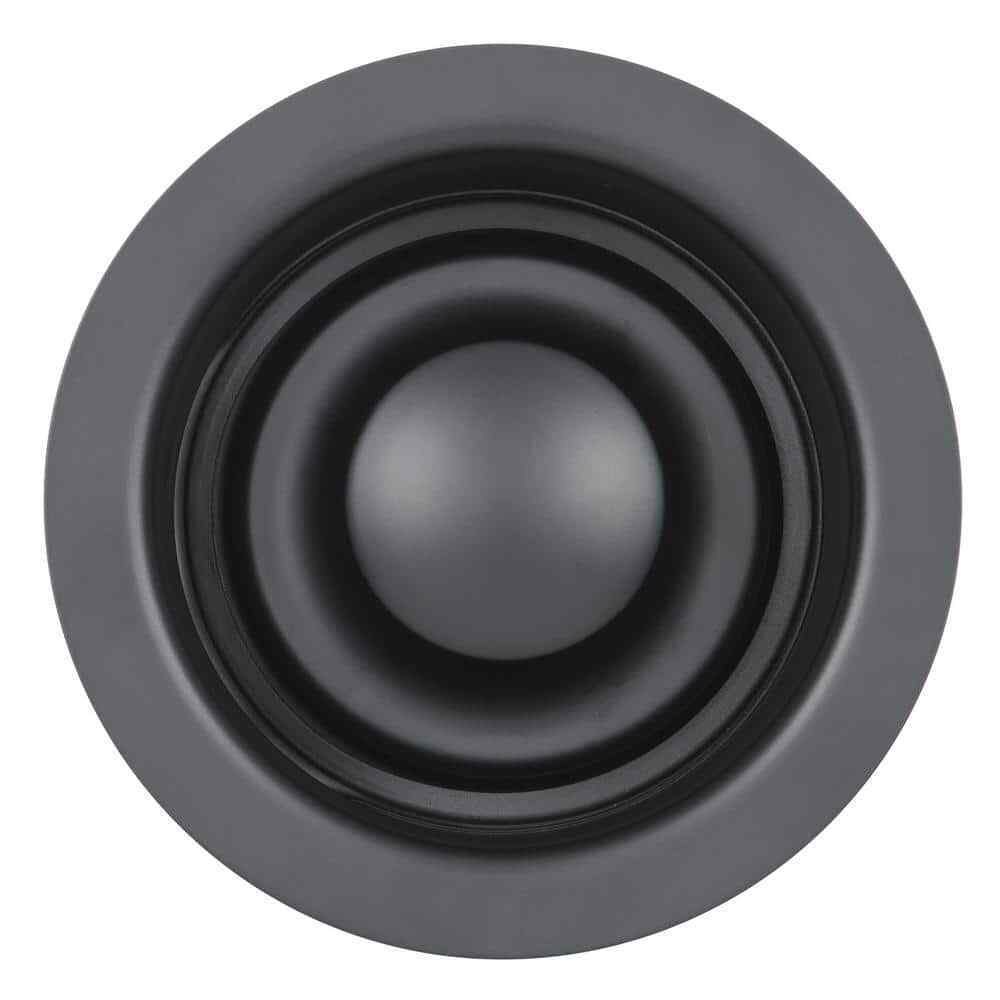 Glacier Bay Garbage Disposal Rim+Stopper, Stainless steel w/ matte black finish