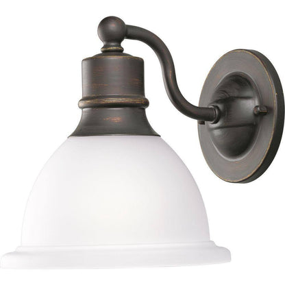 Progress Lighting Madison 1-Light Antique Bronze Glass Traditional Bath Vanity