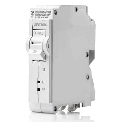 Leviton Branch Circuit Breaker AFCI/GFCI 1-Pole 15 Amp 120-V Hydraulic Magnetic