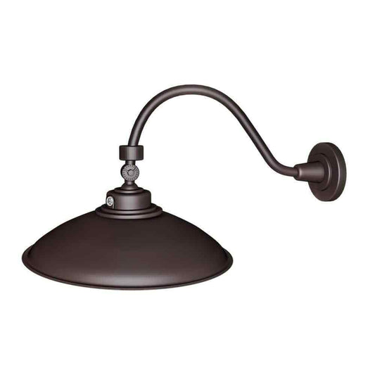 Cedar Hill 250-Watt LED Dusk to Dawn Area Light 5000K Gooseneck Wall Sconce