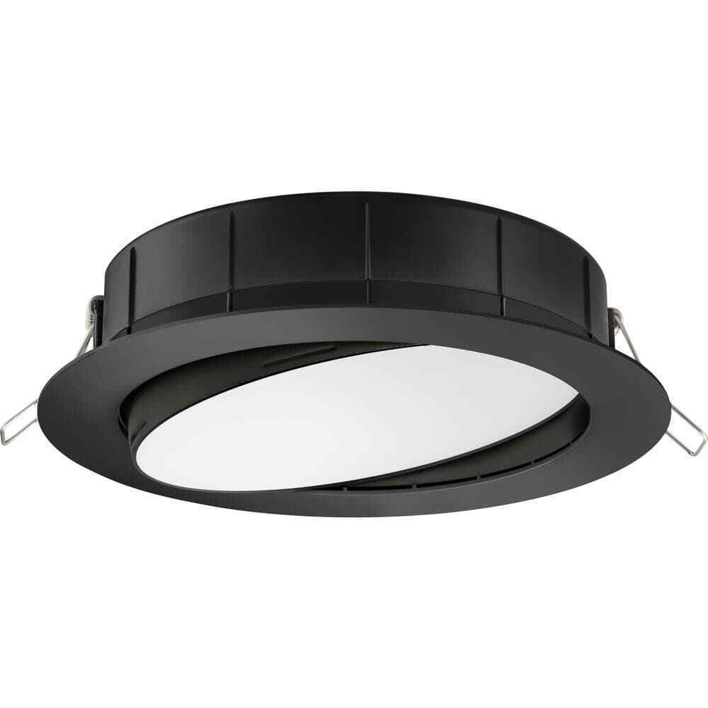 Lithonia Lighting 6 in. Recessed Integrated LED Gimbal Kit Matte Black