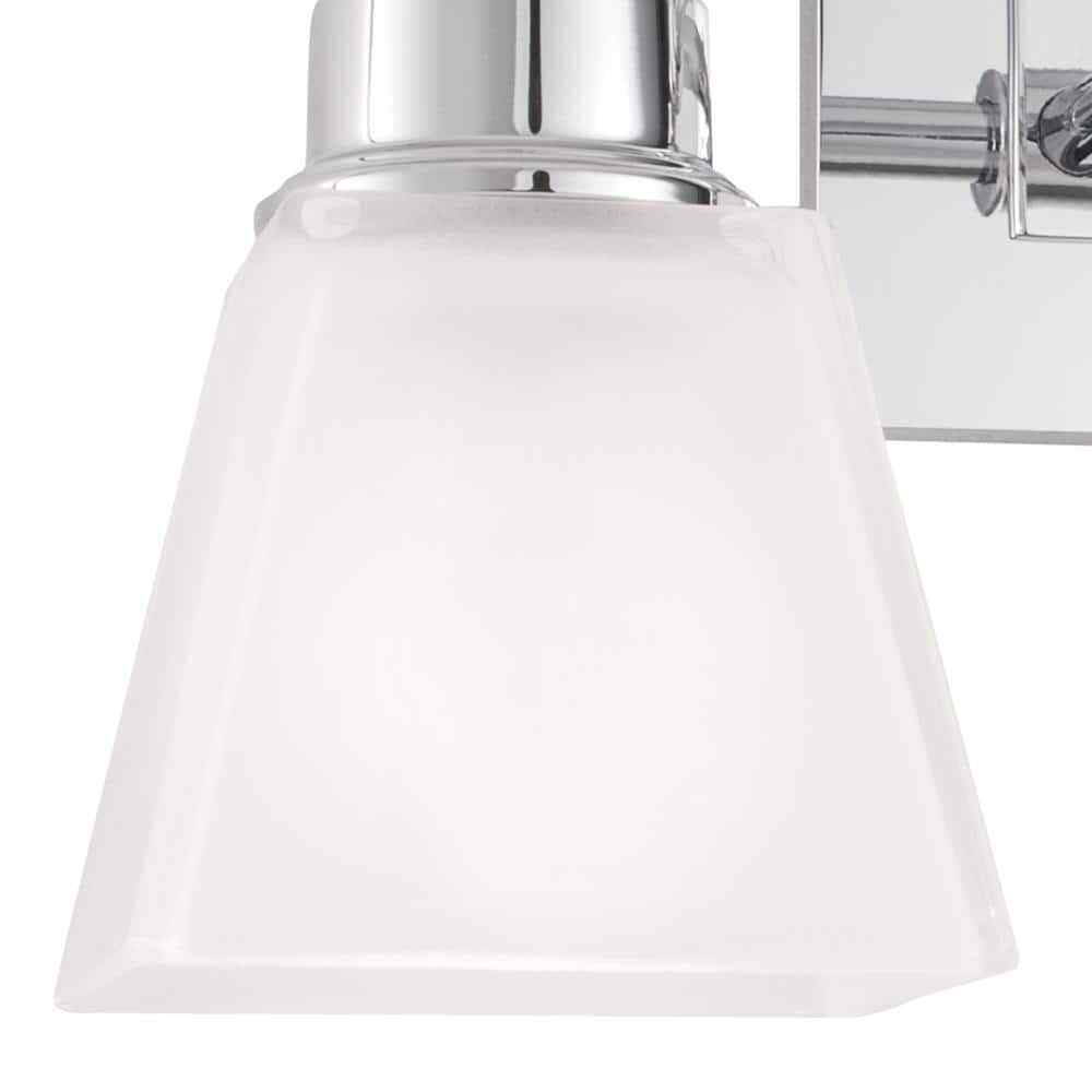 NORWELL Matthew 2-Light Chrome Bathroom Vanity Wall Sconce