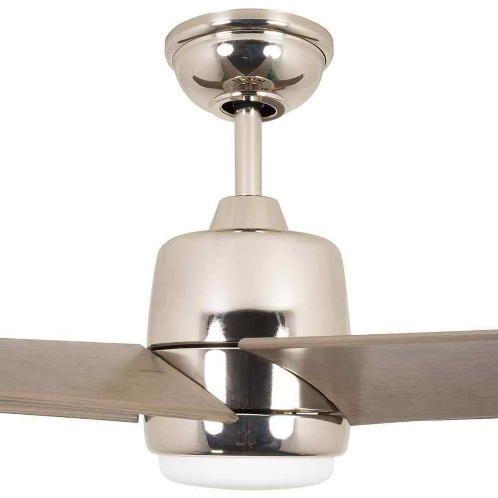 Hampton Bay Mena 54 in Integrated LED Indoor/Outdoor Polished Nickel Ceiling Fan