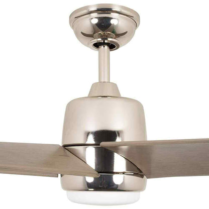 Hampton Bay Mena 54 in Integrated LED Indoor/Outdoor Polished Nickel Ceiling Fan