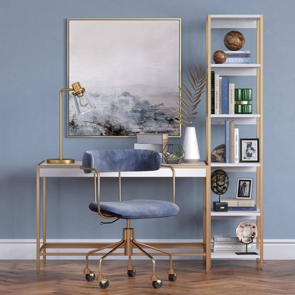 Meyer&Cross Granville 21 in. Brass Table Lamp with Glass Shade TL1020
