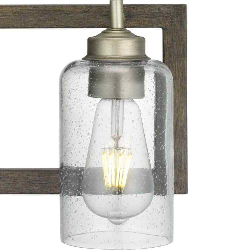 Progress Lighting Truxel 22 in. 3-Light Antique Nickel Vanity Light