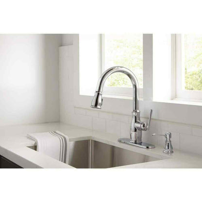 Glacier Bay Kagan Single-Handle Pull-Down Kitchen Faucet w/ Soap Dispenser