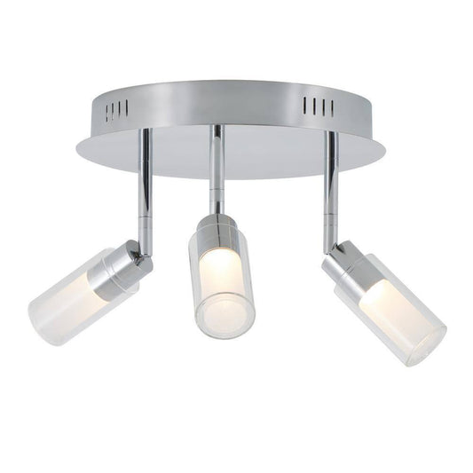 Artika Matrix Sky 10.8 in. 3-Light Chrome LED Semi-Flush Mount CL3MT-C1