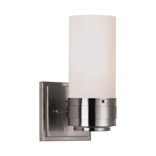 Bel Air Lighting Fusion 1-Light Brushed Nickel Wall Sconce Light Fixture