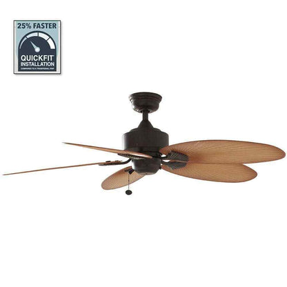Hampton Bay Lillycrest 52 in. Indoor/Outdoor Aged Bronze Ceiling Fan