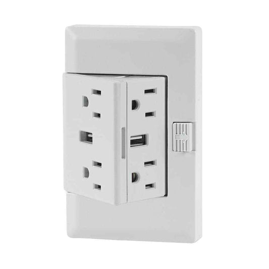 theOUTlet USB - 15 Amp 125 Volt Permanent Outlet Extende