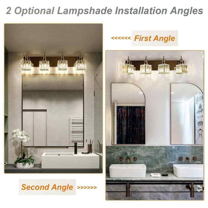 EDISLIVE Orillia 27.5 in. 4-Light Modern Chrome Bathroom Vanity Light