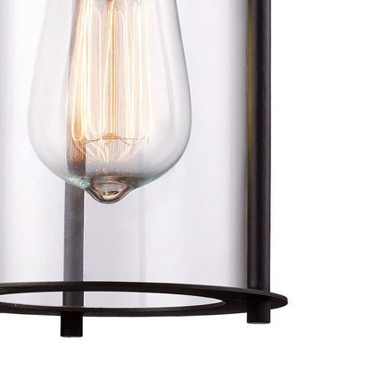 Bel Air Lighting Blues Rubbed Bronze and Antique Gold Outdoor Wall Light Fixture