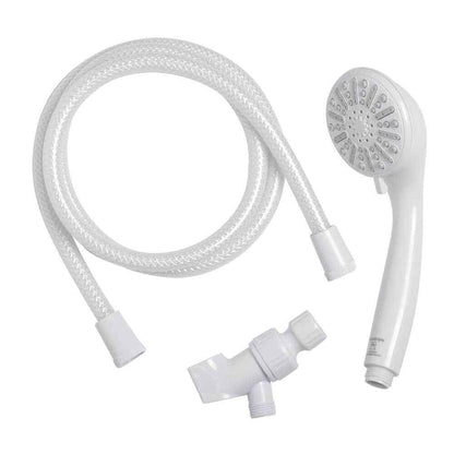 Glacier Bay 3-Spray Wall Mount Handheld Shower Head 1.8 GPM in White 8467000HC